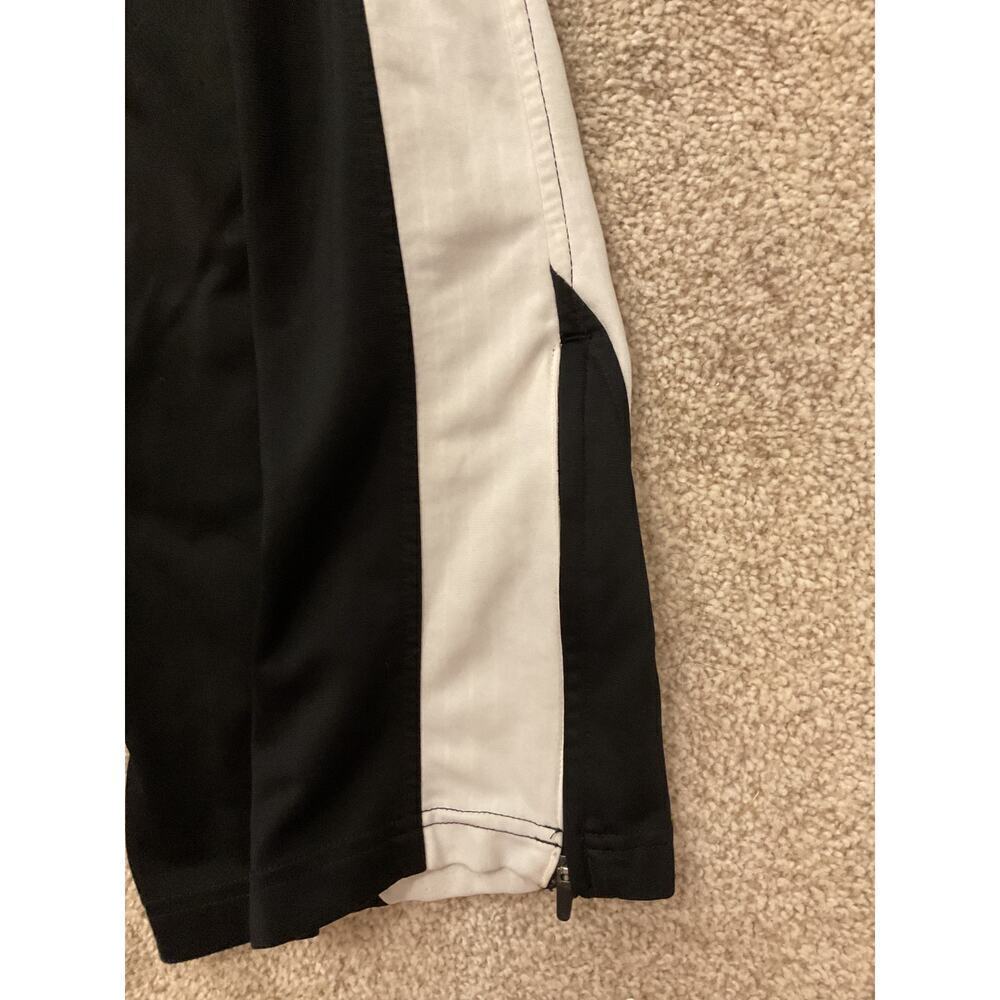 Nike Women's Retro Y2K Black/White Warm Up Athletic Side Zipper Workout Pants, M - Picture 6 of 9